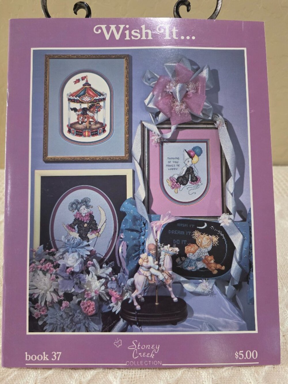 1987 Stoney Creek Collection "Wish It" Unicorns Carousel Clown Jester VG #37
